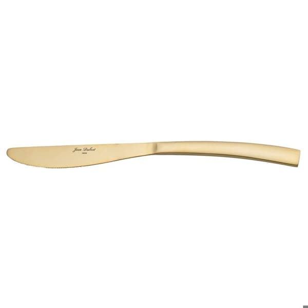 Bordkniv - JEAN DUBOST - 22 Guld - Monoblock - Set om 6 - Rostfritt stål