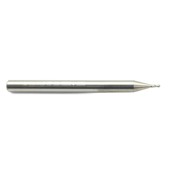 VHM kuulaleikkuri alumiinille Fi1 R0,5 x 50 mm 45 HRC