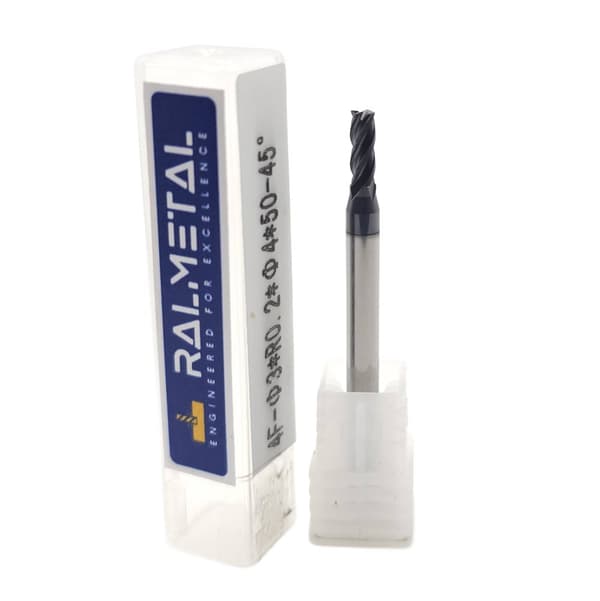 VHM radialskærer Fi3 x R0,2 x 4D x 50 - 45 HRC