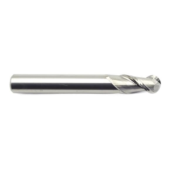 VHM kugleskærer til aluminium Fi10 R5 x 20 x 75 mm 45 HRC