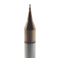 Miniatyrbillede 4 af 5: Micro VHM Carbide Cutter 0,7 x 1,4 x 4D x 50 mm TiSiN 55 HRC