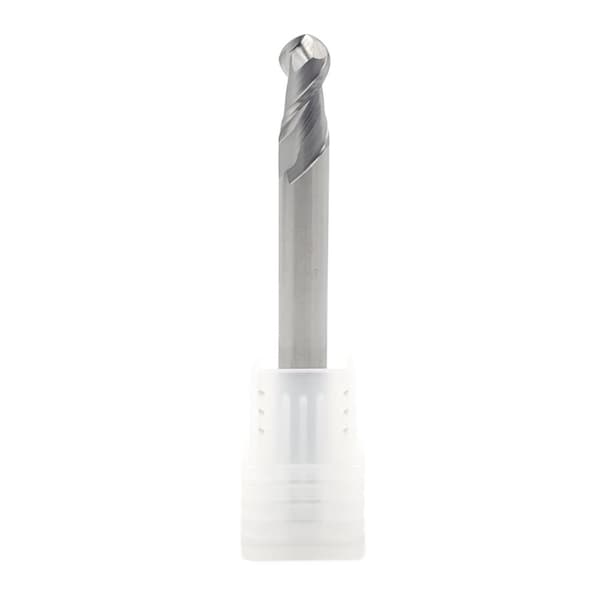 VHM kulskärare för aluminium Fi5 R2,5 x 10 x 50 mm 45 HRC