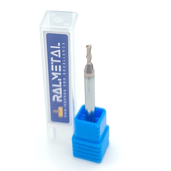 VHM hårdmetalskærer 2 x 6 x 4D x 50 mm 2-klinger 55 HRC