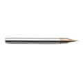 Miniatyrbillede 3 af 5: Micro VHM Carbide Cutter 0,6 x 1,2 x 4D x 50 mm TiSiN 55 HRC