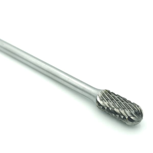 VHM fræser afrundet roterende fil 6 x 10 mm - 60 HRC