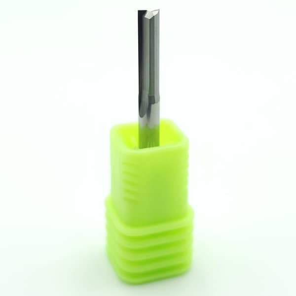 Suora VHM-jyrsin, Styrodur-puu, 3,175 x 12 x 38 mm, 45 HRC