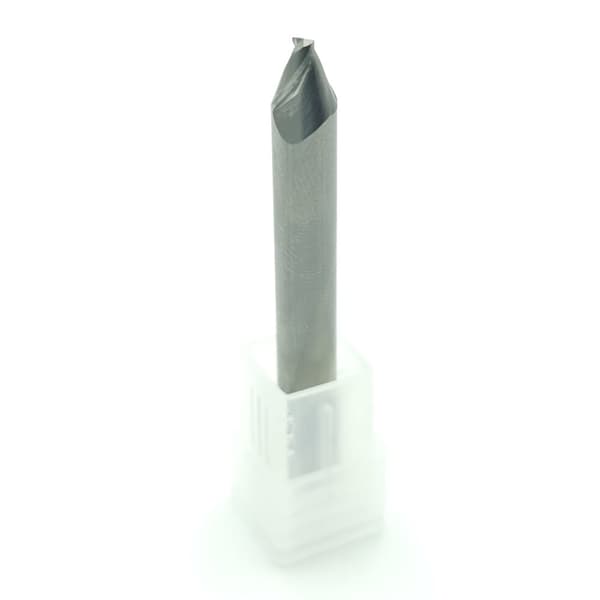 VHM konisk skærer til matricer flad D2 x 20° x D6 x 50 mm 45 HRC poleret
