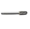 Miniatyrbillede 3 af 4: VHM fræser roterende fil afrundet cylinder 8 x 20 x 6D x 65 mm 60 HRC