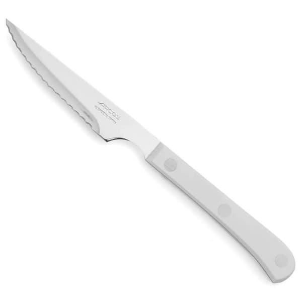 Steakknivar - ARCOS - Steak Basic - Rostfritt stål - Vit polyoximetylen - 115/225 mm