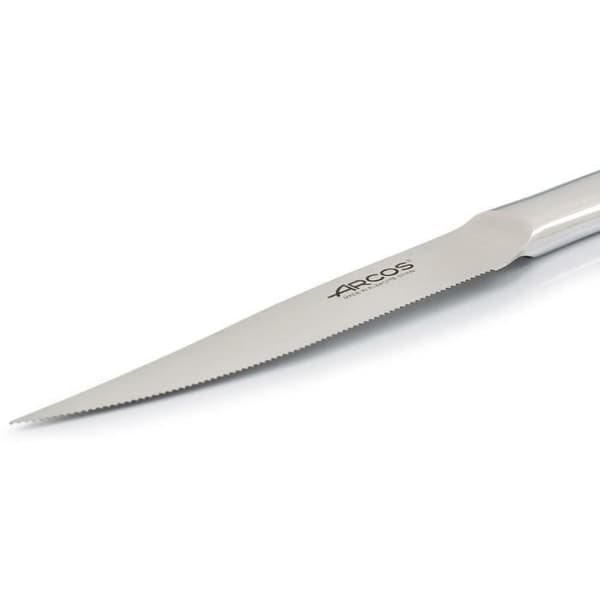 Steakkniv - ARCOS - 110 mm - Rostfritt stål - Monoblock - Tandad kant
