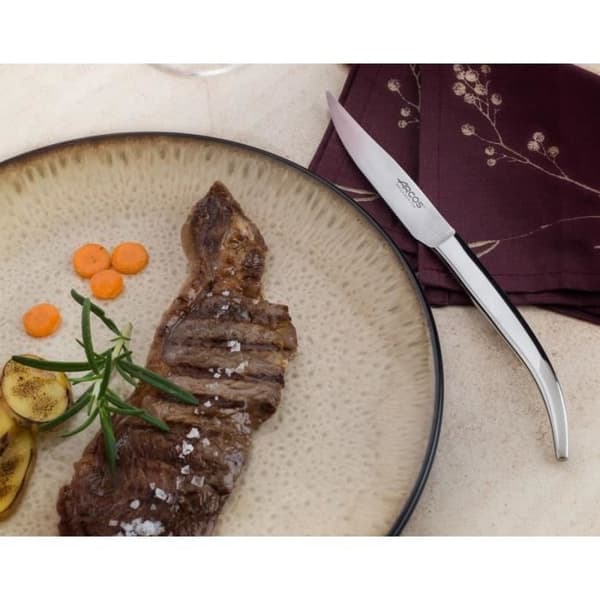 Steakkniv - ARCOS - 110 mm - Rostfritt stål - Monoblock - Tandad kant