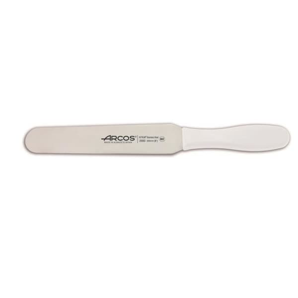 Spatel Arcos Color - Prof 299024 i Nitrum rostfritt stål och ergonomisk mangovit polypropen med 20 cm blad, i