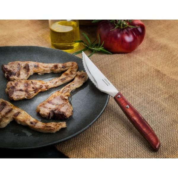 Biffknivar - ARCOS - Skog - 110/220 mm - Rostfritt stål - Komprimerat poppelträ