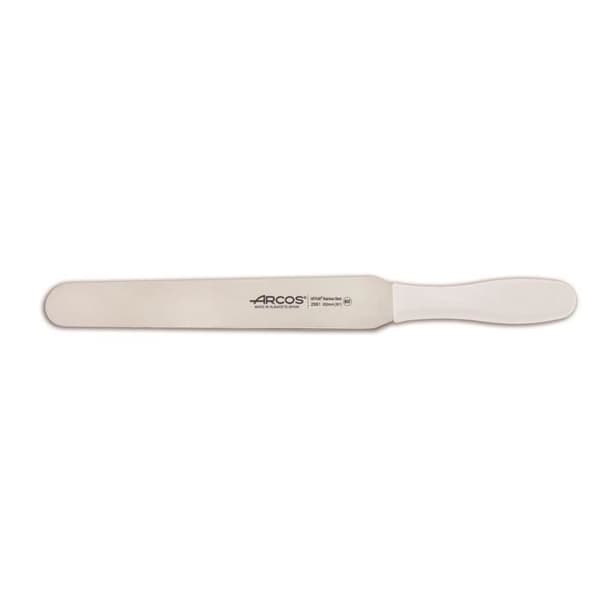 Spatel Arcos Color - Prof 299124 i rostfritt stål Nitrum och mango Polypropylen vit ergonomisk med 25 cm blad, i