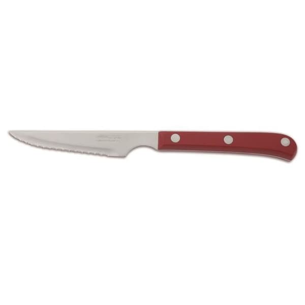 Kniv - Arcos - 374822 - Rostfritt stål - Blad 11 cm - Röd handtag