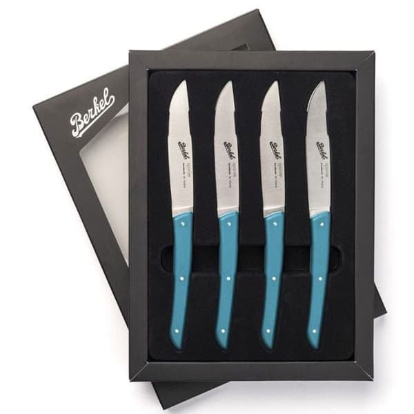 BERKEL Set med 4 Steak Knives Petrol Blue