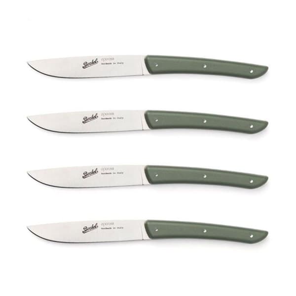 BERKEL Set med 4 gröna stekknivar