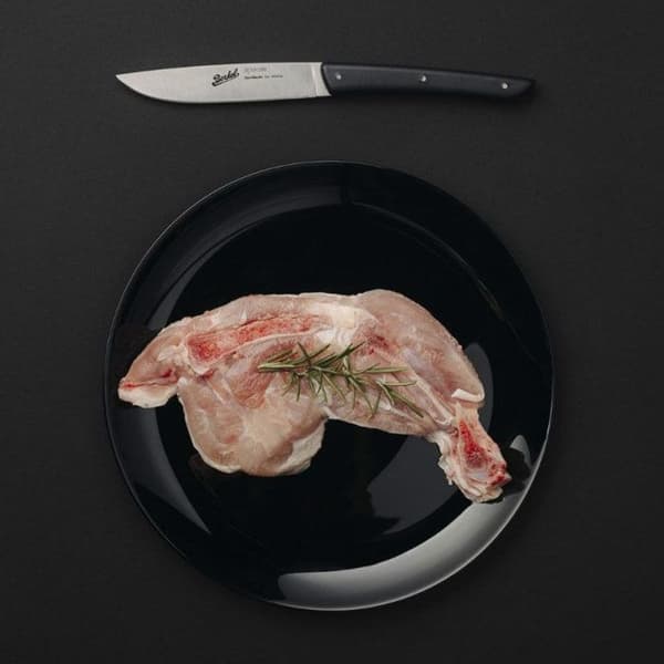 BERKEL Set med 4 Steak Knives Svart