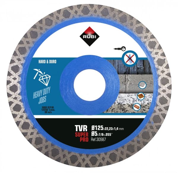 Rubi TVR 125 SUPERPRO (30987), Diamantklinge til hårde materialer