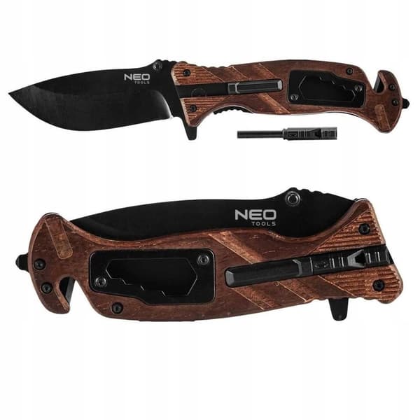 NEO Taktisk Överlevnadsfällkniv 22 cm 6in1