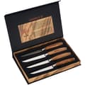 Miniatyrbild 1 av 4: Steakknivset - LAGUIOLE - 4 delar - Rostfritt stål - Olivträ - Brun