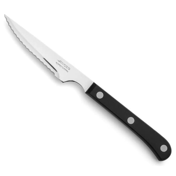 Steakknivar - ARCOS - Steak Basic - Rostfritt stål - Svart polyoximetylen - 115/225 mm