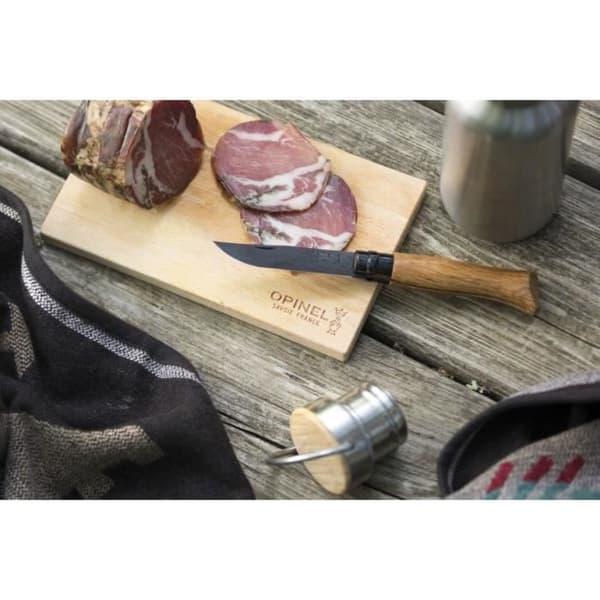 OPINEL - N°08 Luxe Chêne Svart - Presentkniv i trälåda