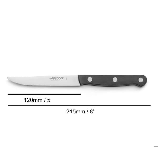 Kniv - Arcos - 375200 - Monoblock - Rostfritt stål - Blad 12 cm