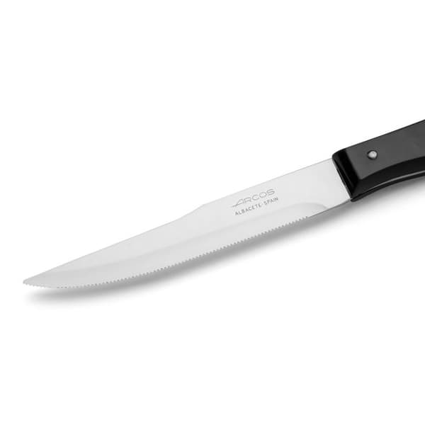 Kniv Loins Arcos de Table 372400 monoblock av en bit rostfritt stål och 11 cm blad i kartong.