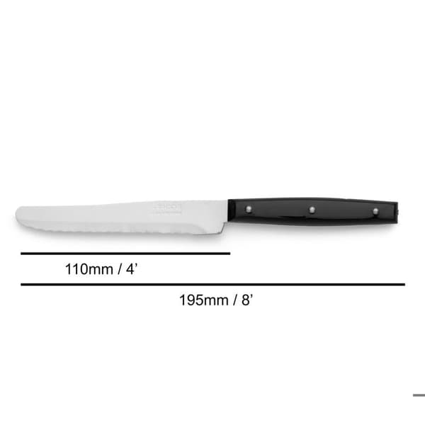 Desserterkniv - Arcos - 370625 - Rostfritt stål - Blad 11 cm - Monoblock