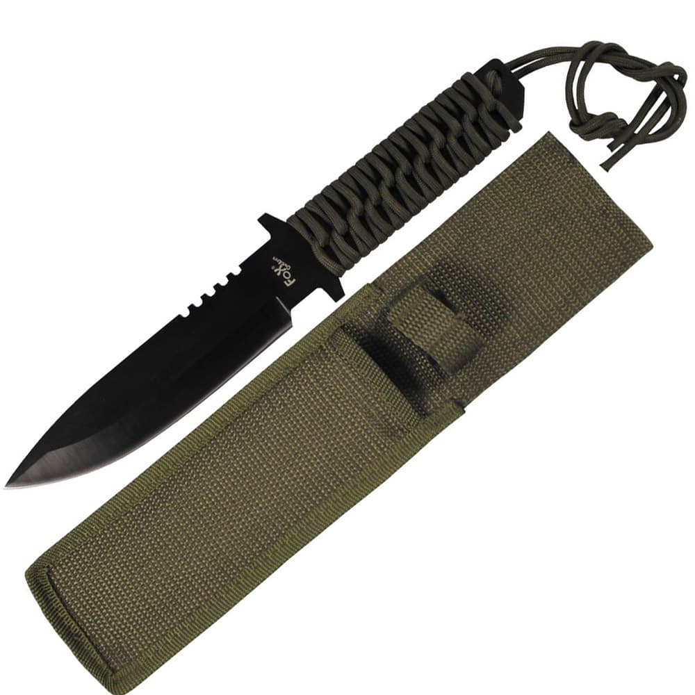 Fox outdoor - Survival knife - Grön