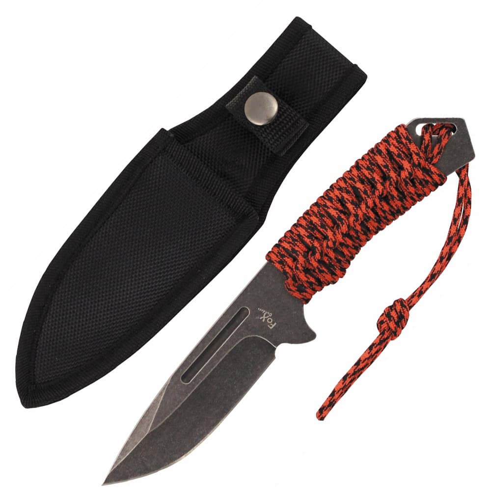 Fox outdoor - Survival knife Red rope Big