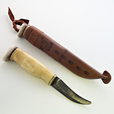Handgjord Samekniv Viltkniv KR #