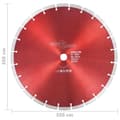 Miniatyrbillede 3 af 4: vidaXL skæreskive til diamantskærer 350 mm stål