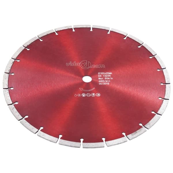 vidaXL Diamantklinga stål 350 mm