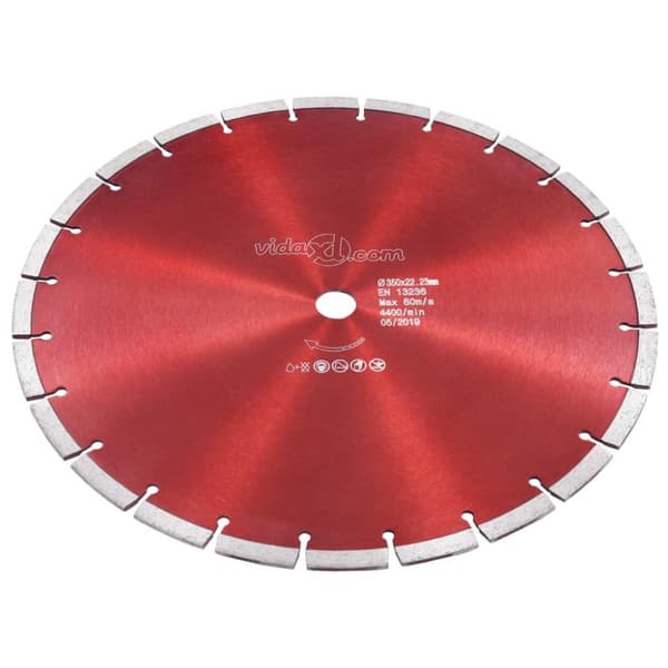 vidaXL Diamantklinga stål 350 mm