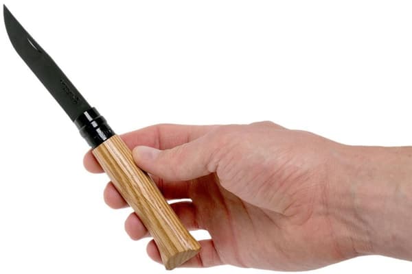 OPINEL NO 8 LUXURY BLACK OAK EDITION GIFT BOX, Opinel fällkniv svart blad