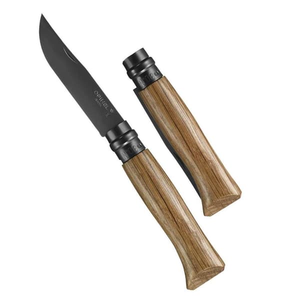 OPINEL NO 8 LUXURY BLACK OAK EDITION GIFT BOX, Opinel fällkniv svart blad