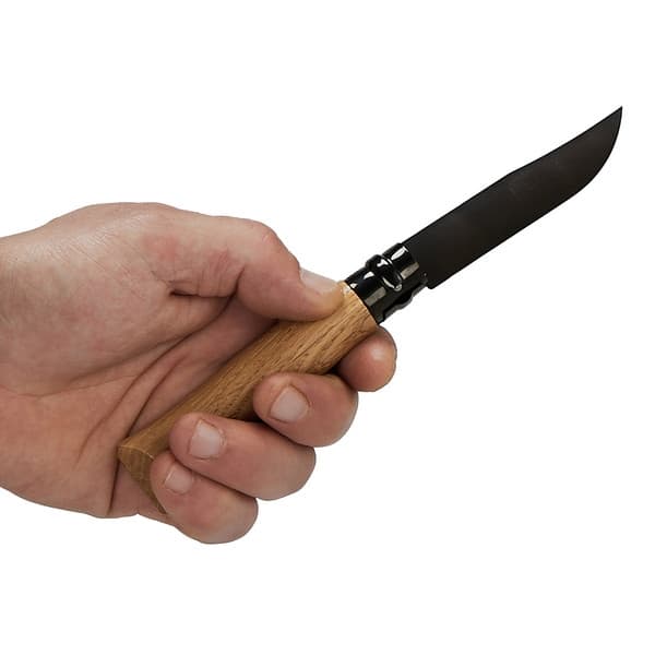 OPINEL NO 8 LUXURY BLACK OAK EDITION GIFT BOX, Opinel fällkniv svart blad