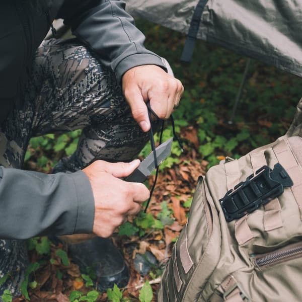 GEAR AID KOTU KNIFE black, fulltånge kniv, överlevnadskniv tactical