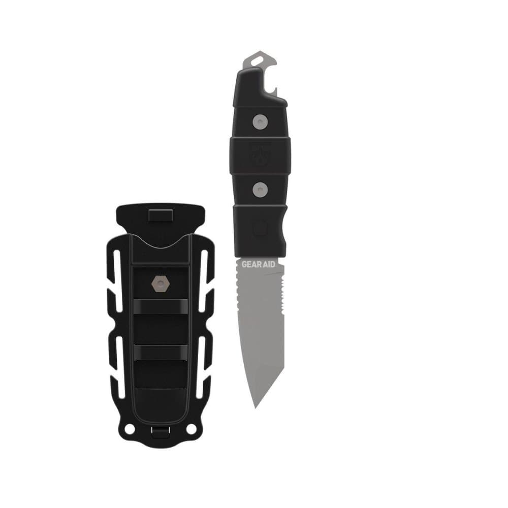 GEAR AID KOTU KNIFE black, fulltånge kniv, överlevnadskniv tactical