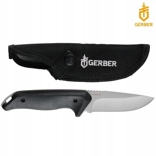 GERBER MOMENT DROP POINT FIXED BLADE, friluftskniv fulltånge