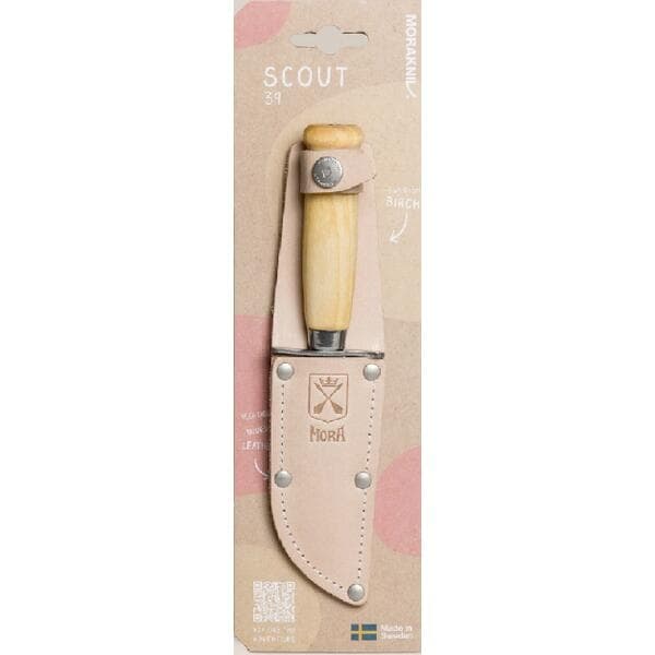 MORAKNIV SCOUT 39 SAFE, scoutkniv rundad spets