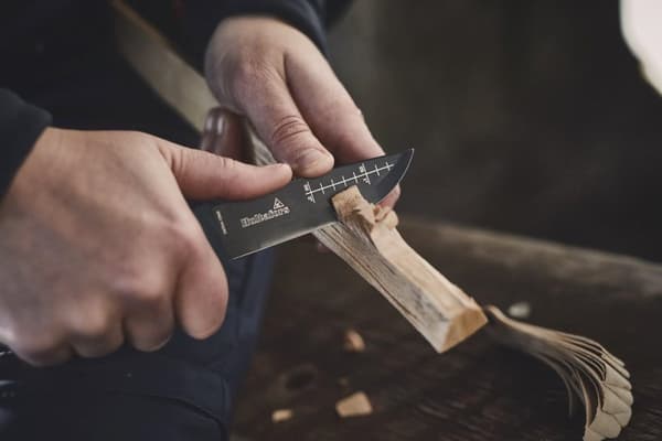 HULTAFORS OK4 FRILUFTSKNIV + HULTAFORS TÄNDSTÅL FS, kniv med tändstål bushcraft