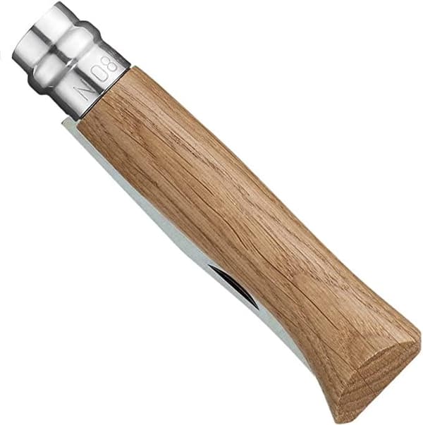 OPINEL LUXURY OAK NO8 STEINLESS, opinel fällkniv ek