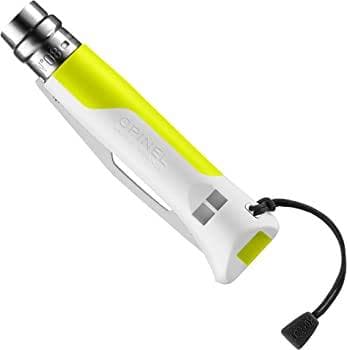 OPINEL NO 08 OUTDOOR , fällkniv med inbyggd visselpipa