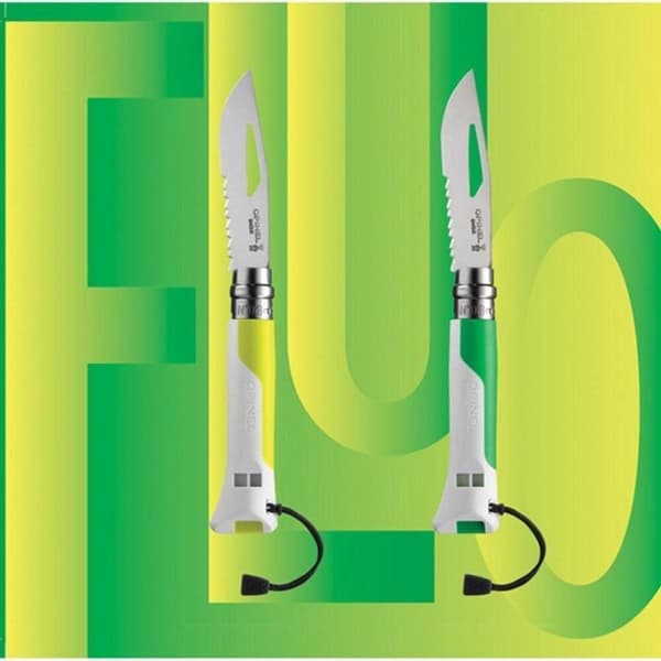 OPINEL NO 08 OUTDOOR , fällkniv med inbyggd visselpipa