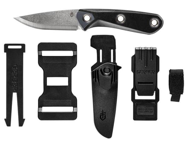 GERBER PRINCIPLE BUSHCRAFT BLaCK, kniv bushcraft, kniv survival