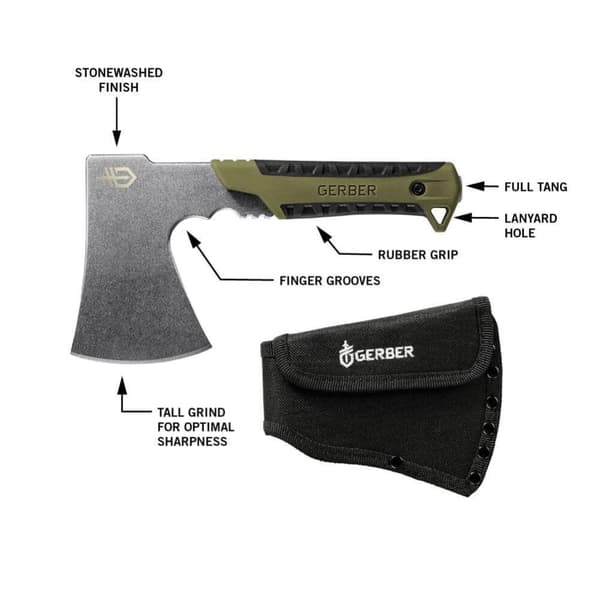 GERBER PACK HATCHET, friluftsyxa, bushcraft yxa
