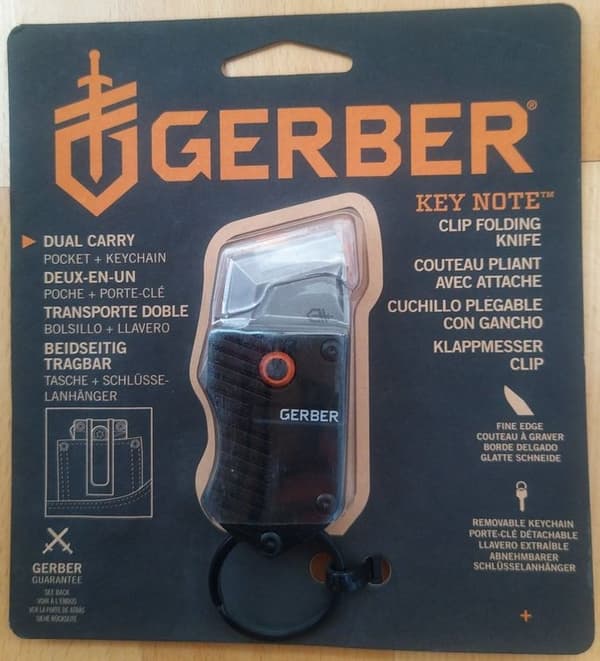 GERBER KEY NOTE CLIP FOLDING KNIFE